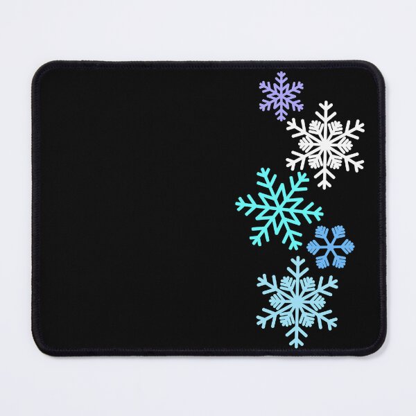 Item preview, One-side Blue White Cyan Fantasy Dancing Snowflakes Shapes Mania designed and sold by Shapes-Mania.
