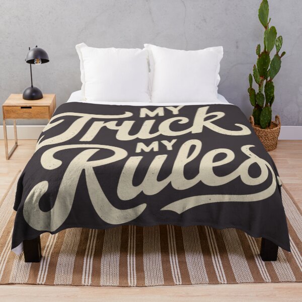 Item preview, My Truck My Rules Funny Trucker Vintage Style designed and sold by Anniko Art Studio.
