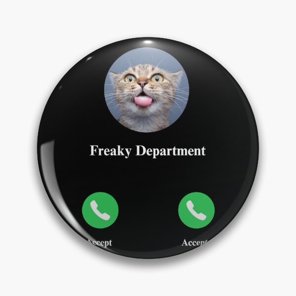 Item preview,  Freaky Department calling meme cat designed and sold by MilkyForest.