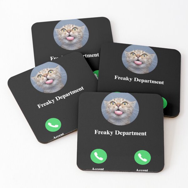 Item preview,  Freaky Department calling meme cat designed and sold by MilkyForest.
