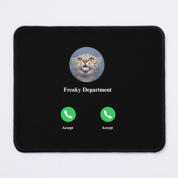 Item preview,  Freaky Department calling meme cat designed and sold by MilkyForest.