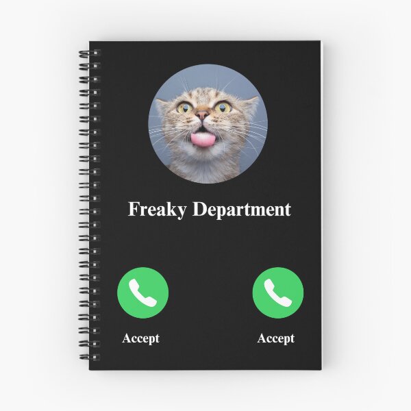 Item preview,  Freaky Department calling meme cat designed and sold by MilkyForest.