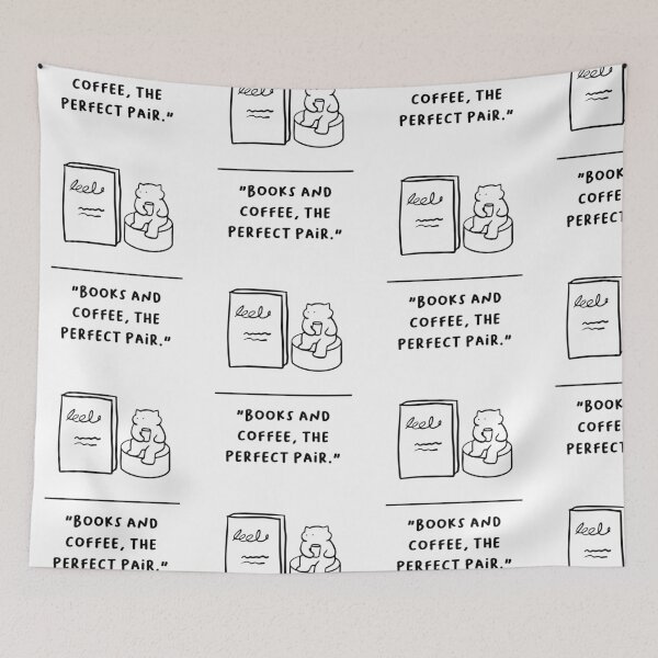 Item preview, "Books and Coffee, the Perfect Pair" designed and sold by RM-Journey.