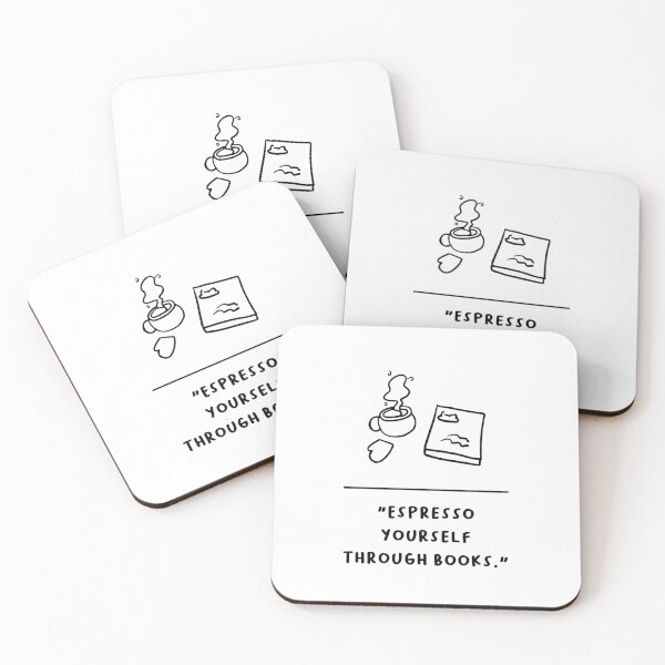 Item preview, "Espresso Yourself Through Books" designed and sold by RM-Journey.