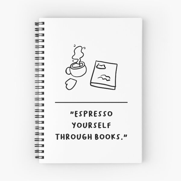 Item preview, "Espresso Yourself Through Books" designed and sold by RM-Journey.