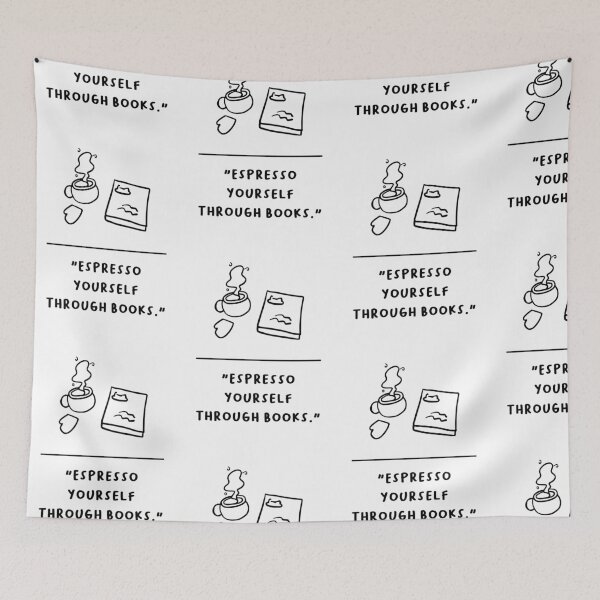 Item preview, "Espresso Yourself Through Books" designed and sold by RM-Journey.
