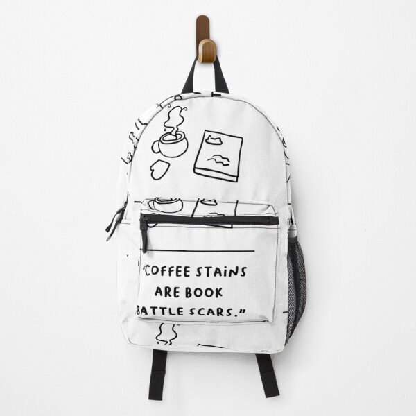 Item preview, "Coffee Stains Are Book Battle Scars" designed and sold by RM-Journey.