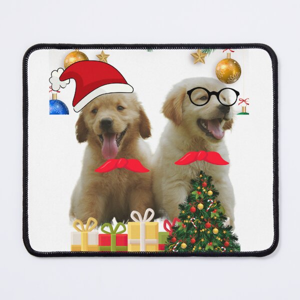 Item preview, Twin dogs, Christmas dogs, dog portrait designed and sold by KIMBEE-DESIGN.
