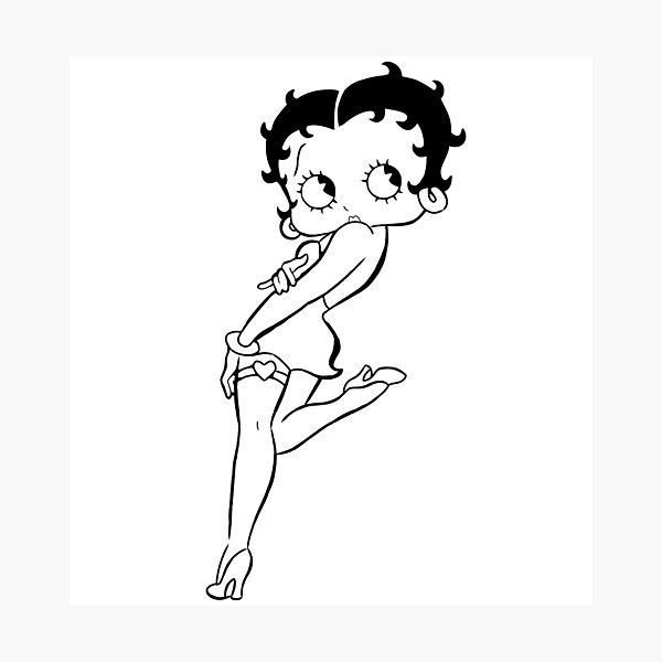 Item preview, Monotone bettyboop designed and sold by tillyswans.