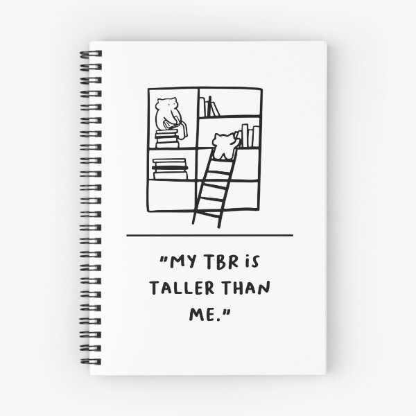 Item preview, "My TBR is Taller Than Me" designed and sold by RM-Journey.