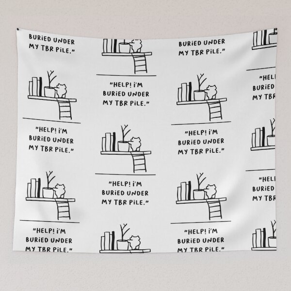 Item preview, "Help! I’m Buried Under My TBR Pile" designed and sold by RM-Journey.