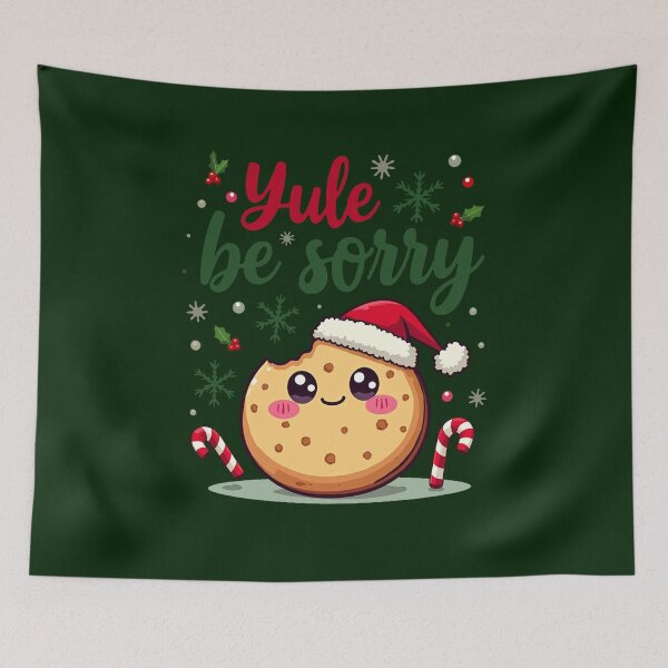 Item preview, Yule be sorry Christmas cookie designed and sold by southerndoll67.
