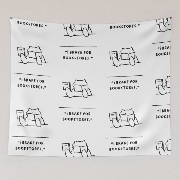 Item preview, "I Brake for Bookstores" designed and sold by RM-Journey.