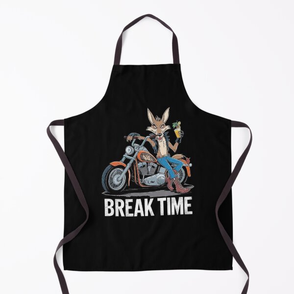 Item preview, Break Time Coyote on Motorcycle - Cool Biker Design designed and sold by love3617.
