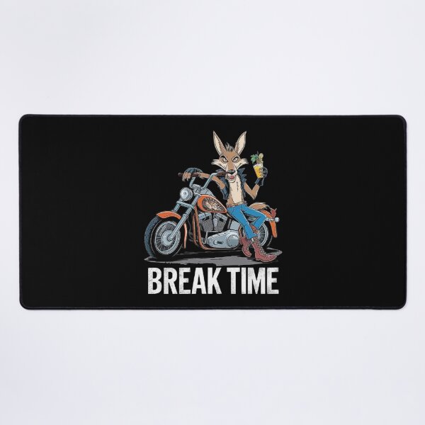 Item preview, Break Time Coyote on Motorcycle - Cool Biker Design designed and sold by love3617.