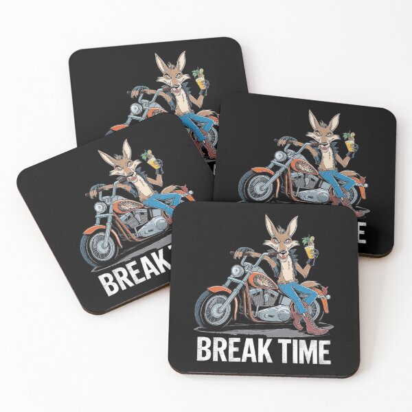 Item preview, Break Time Coyote on Motorcycle - Cool Biker Design designed and sold by love3617.