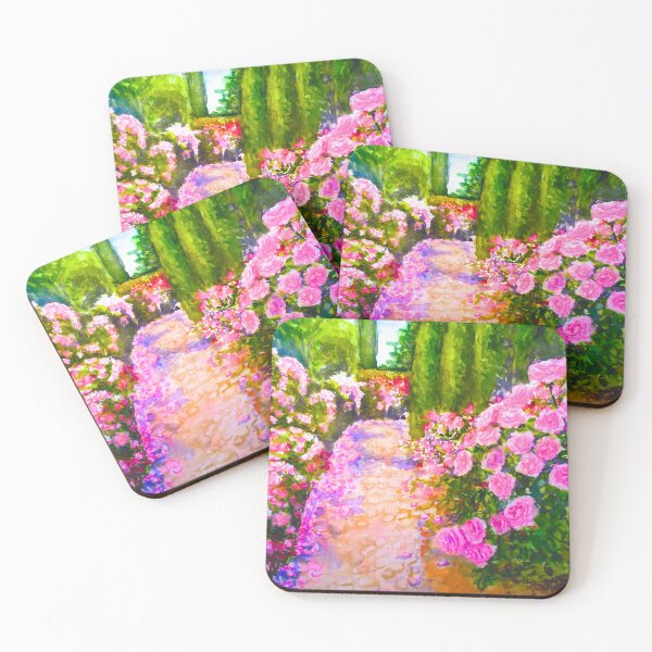 Item preview, Nature Garden landscape scenery watercolor artwork  designed and sold by happiartworks .