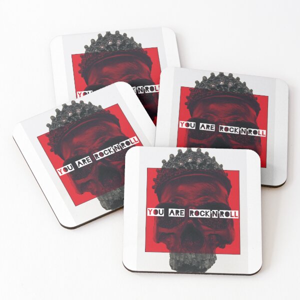 Item preview, Cráneo rojo RocknRoll designed and sold by DerekDoll.