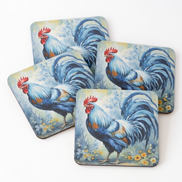 Item preview, Country Time Blue Rooster designed and sold by Paw's Arts.