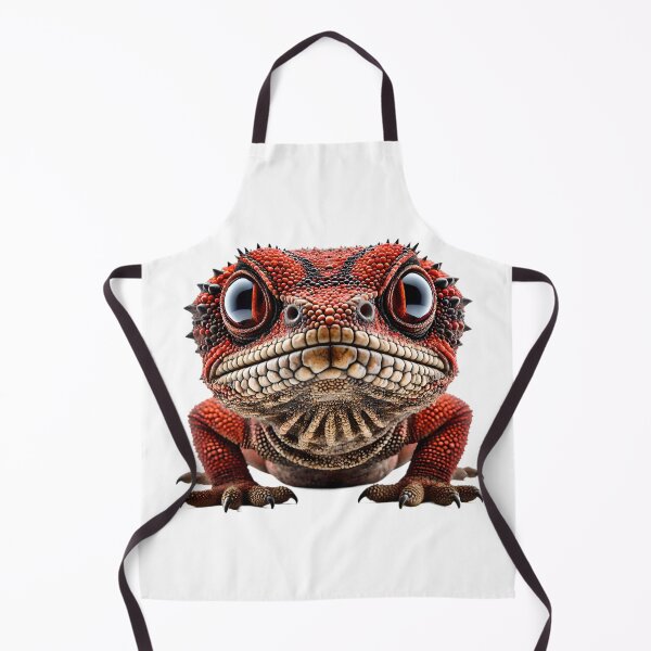 Item preview, Red lizard with bulging eyes designed and sold by eye_contact.