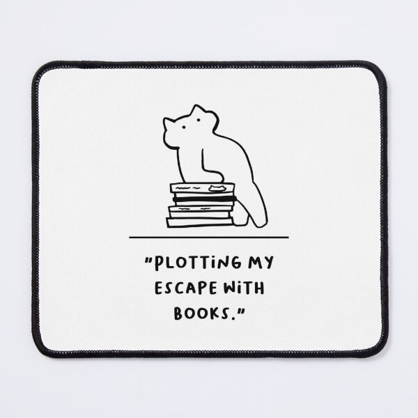 Item preview, "Plotting My Escape with Books" designed and sold by RM-Journey.