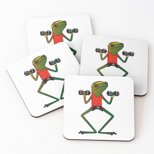 Item preview, Workout Frog: Skinny Fitness Humor designed and sold by 2Blue-Dots.