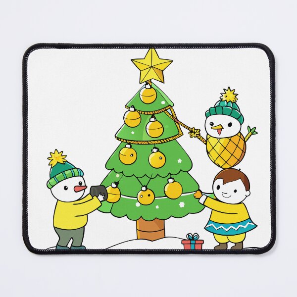Item preview, Child Stacking Snowy Pineapples into a Festive Tree Shape designed and sold by omerfdln34.