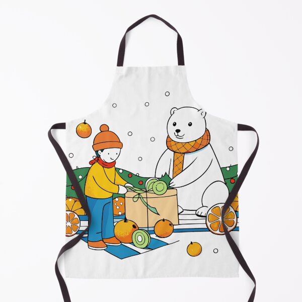 Item preview, Child Wrapping Oranges, Pears, and Plums in Festive Foil designed and sold by omerfdln34.