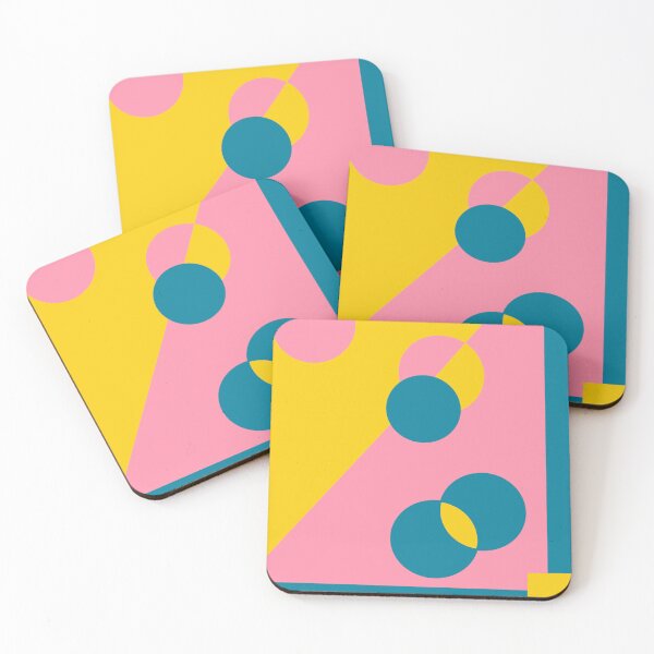 Item preview, Pink Yellow Teal abstract designed and sold by MailboxJim.