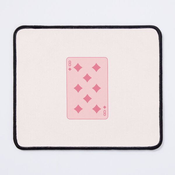 Item preview, Pink Eight of Diamonds Playing Card designed and sold by violettebubble.