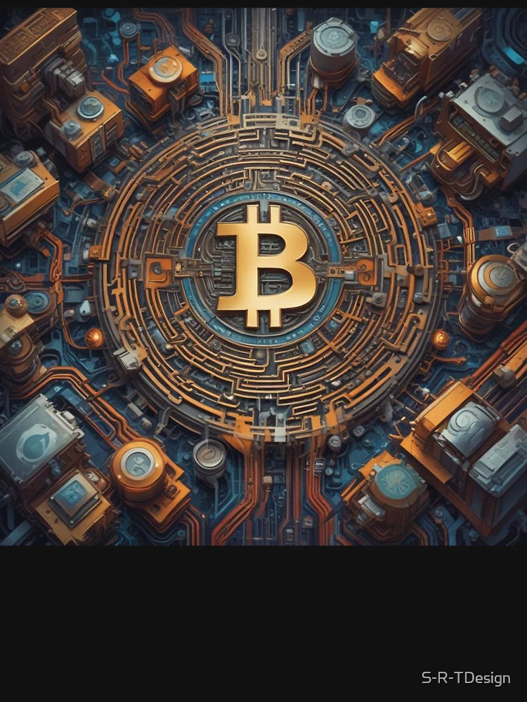 Thumbnail 6 of 6, Premium Oversized Sweatshirt, Computer chip Bitcoin designed and sold by S-R-TDesign.
