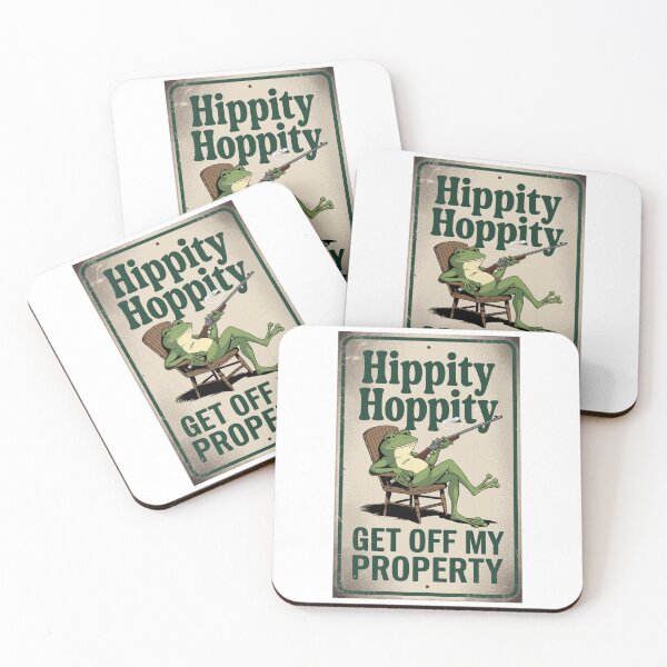 Item preview, Hippity Hoppity - Get Off My Property Funny Frog designed and sold by OldSchoolRetro.