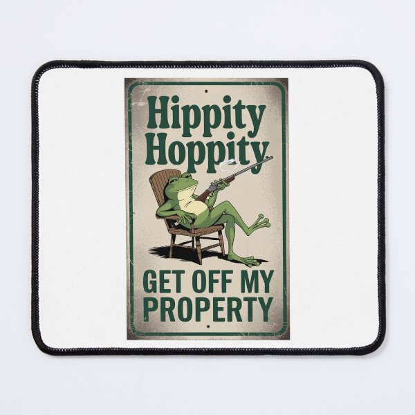 Item preview, Hippity Hoppity - Get Off My Property Funny Frog designed and sold by OldSchoolRetro.