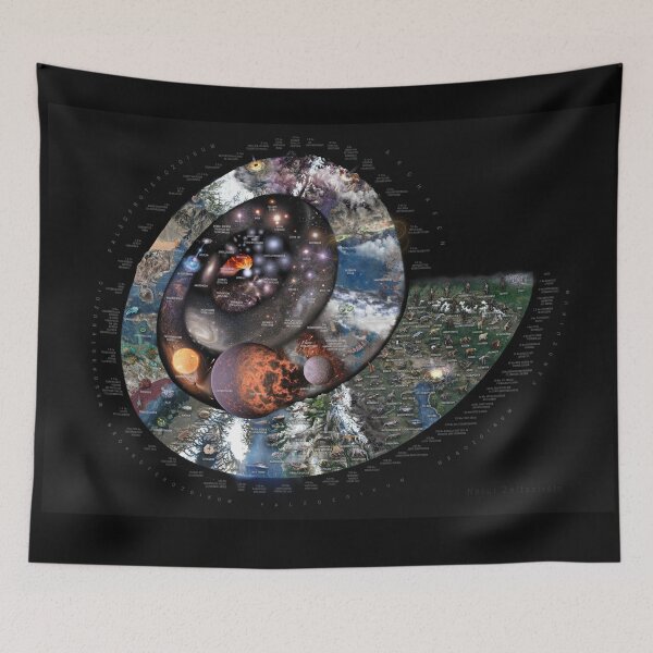 Item preview, **GERMAN** Nature Timespiral horizontal black background! (*!!NOT ENGLISH - Deutsch) designed and sold by Pablo Carlos Budassi.