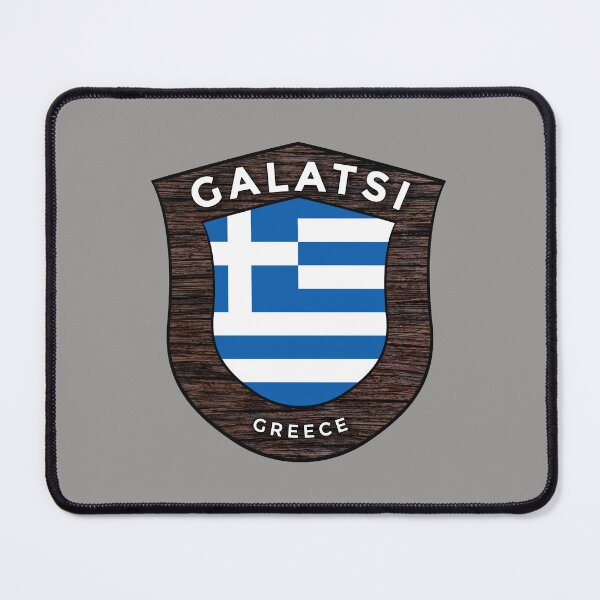Item preview, Galatsi Greece Emblem Flag designed and sold by World Designs.
