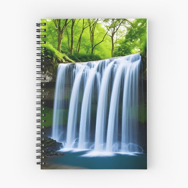 Item preview, waterfall in the green forest or green jungle 2 designed and sold by AA-designstore.