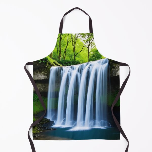 Item preview, waterfall in the green forest or green jungle 2 designed and sold by AA-designstore.