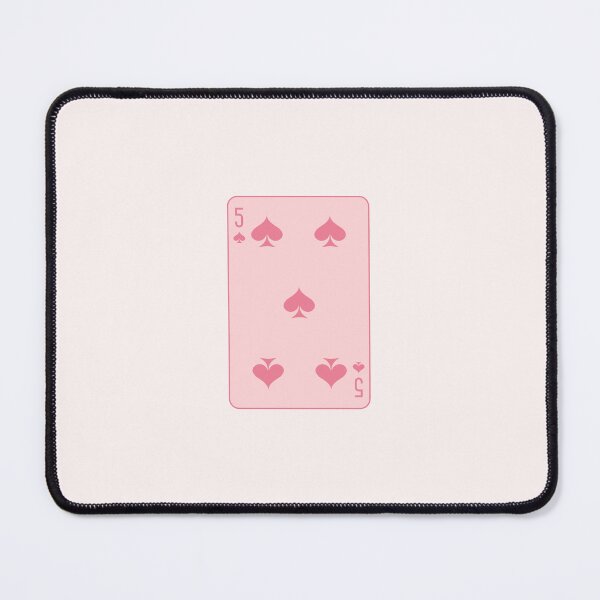 Item preview, Pink Five of Spades Playing Card designed and sold by violettebubble.