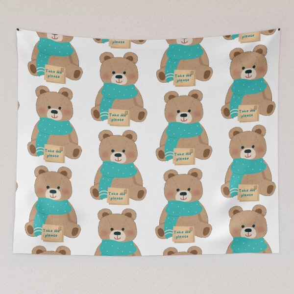 Item preview, Cute teddybear waiting for you to take it with you designed and sold by Ybeth234.