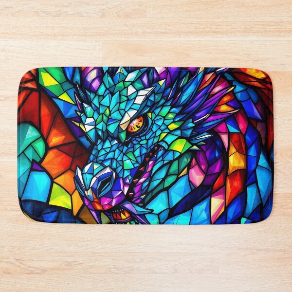 Item preview, Stained Glass Crystalline Dragon designed and sold by ChanceTwoArt.