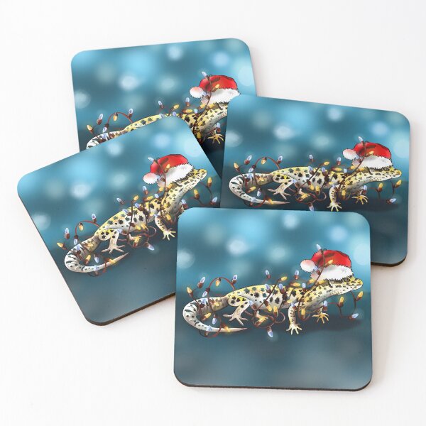 Item preview, Leopard Gecko Christmas tree lights designed and sold by BeataY6Art.
