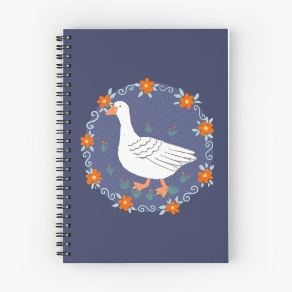 Item preview, Goose in the meadow dark lavender navy blue designed and sold by FrancesPoff.
