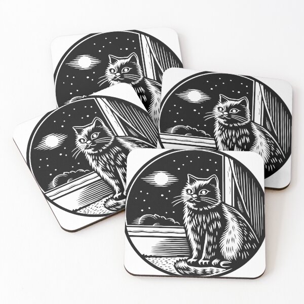 Item preview, Moonlit Cat designed and sold by 16241.