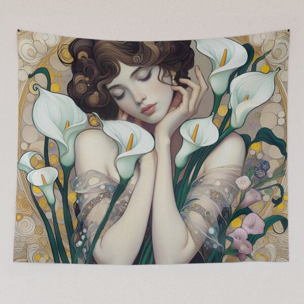 Item preview, The Girl and the Calla Flowers 3 designed and sold by aleksandr13.