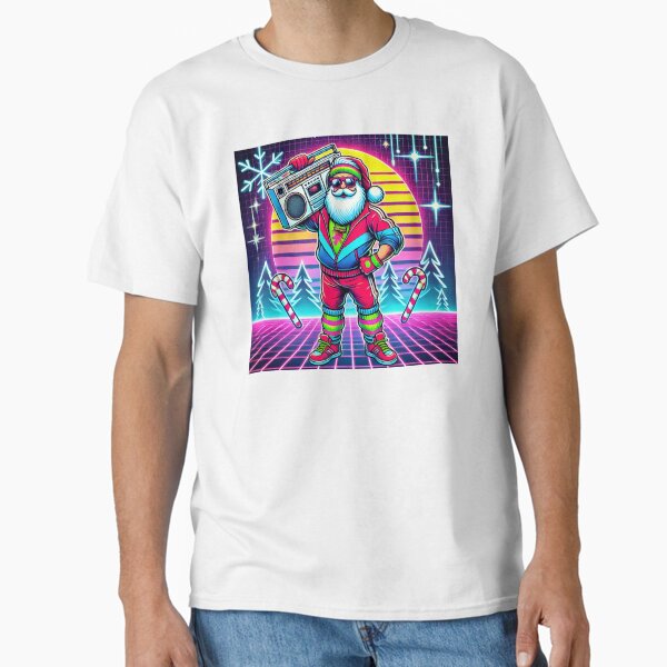 Item preview, 80s Santa Christmas Boombox Design designed and sold by The Trendy One.