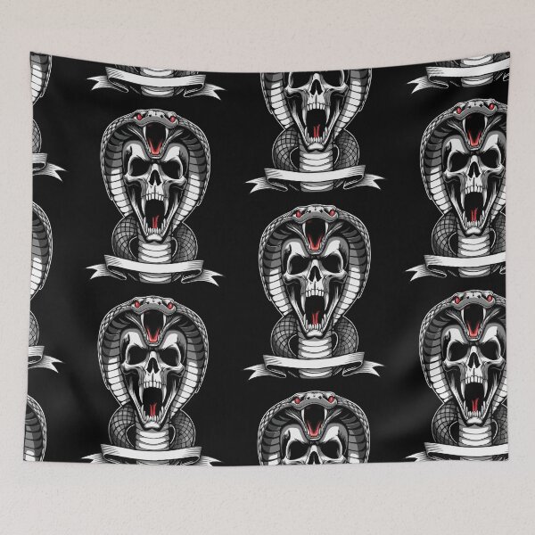 Item preview, Skull with Cobra – Dark Gothic Art designed and sold by luuuMerch.