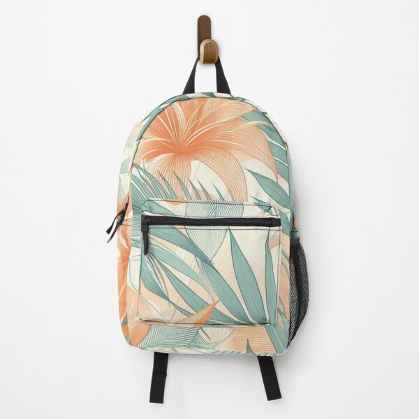 Item preview, Orange Mint Palm Pattern designed and sold by Simplybe1.