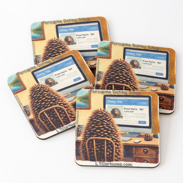 Item preview, Online Dating For Porcupines designed and sold by Rick London Gifts.