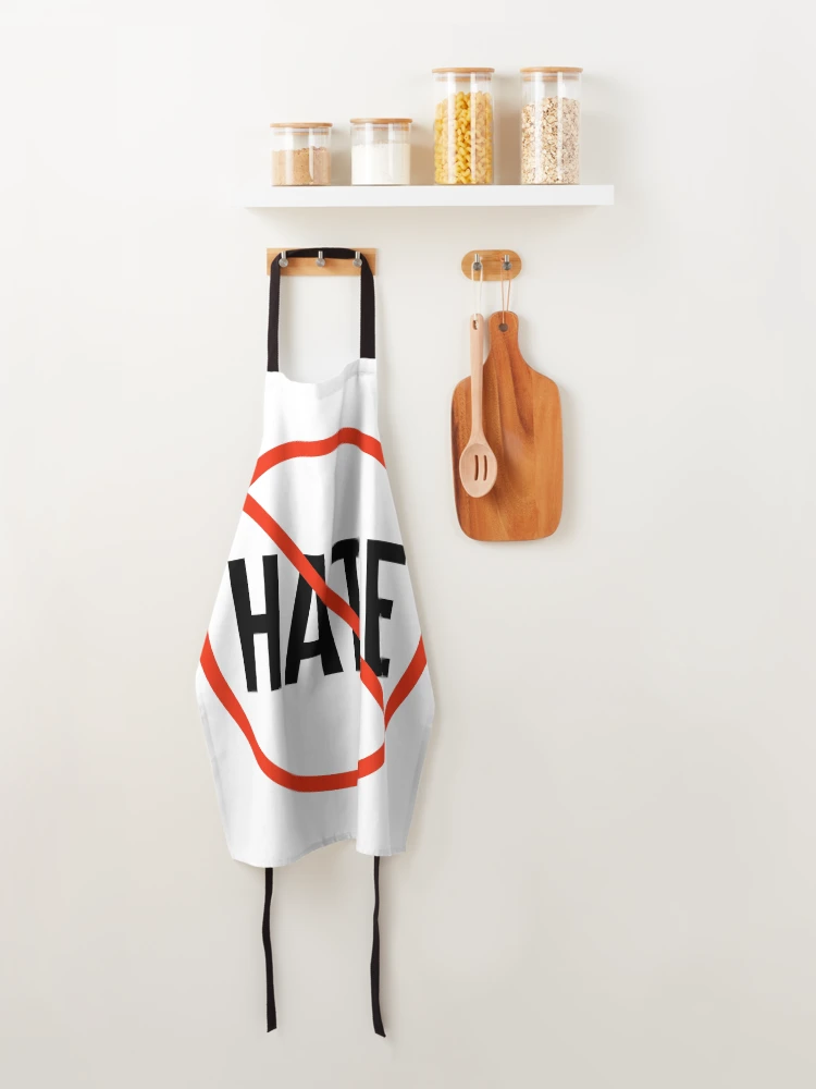 Thumbnail 4 of 6, Apron, No hate  designed and sold by Rachel the Artist .