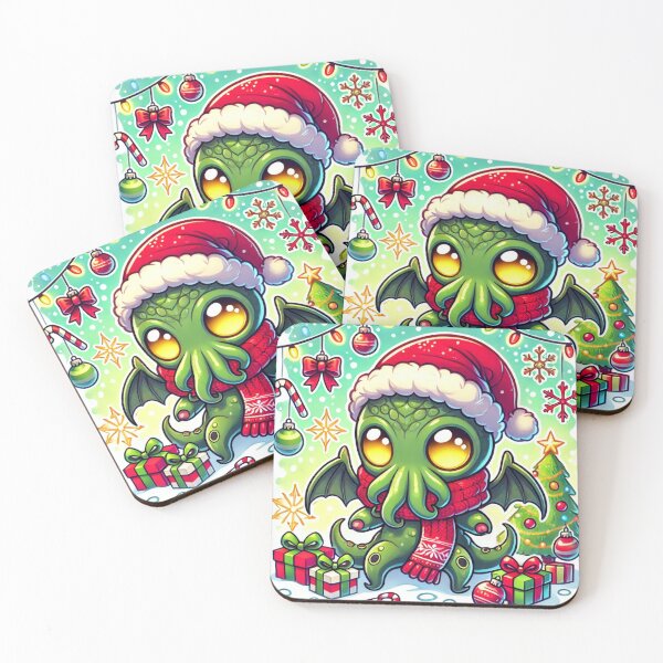 Item preview, Festive Chibi Cthulhu: Holiday Eldritch Cheer designed and sold by AlejandroDigi.